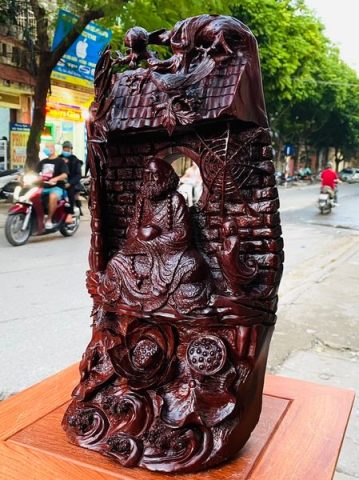 Đạt Ma Khất Thực Gỗ Tử Đàn