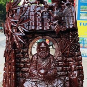 Đạt Ma Khất Thực Gỗ Tử Đàn