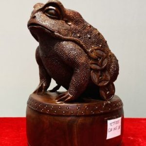 Thiềm Thừ Đứng Trống Gỗ Tử Đàn