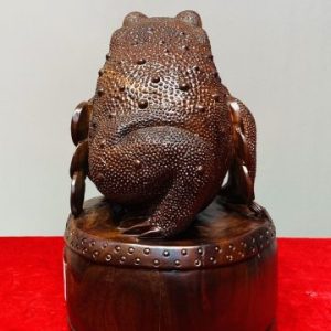 Thiềm Thừ Đứng Trống Gỗ Tử Đàn