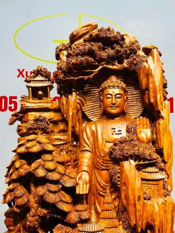 Nhất Tâm Bái Phật Gỗ Hương