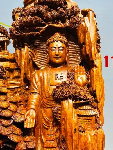 Nhất Tâm Bái Phật Gỗ Hương