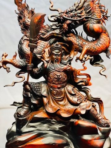 Quan Công Hàng Long Gỗ Trắc