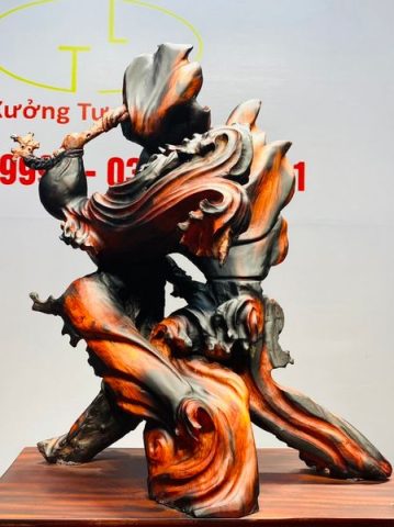 Đạt Ma Múa Võ Gỗ Trắc