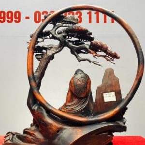 Đạt Ma Khất Thực Nhất Tiểu Cây Tùng Gỗ Trắc