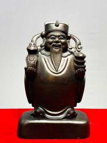 Thần Tài Gỗ Trắc