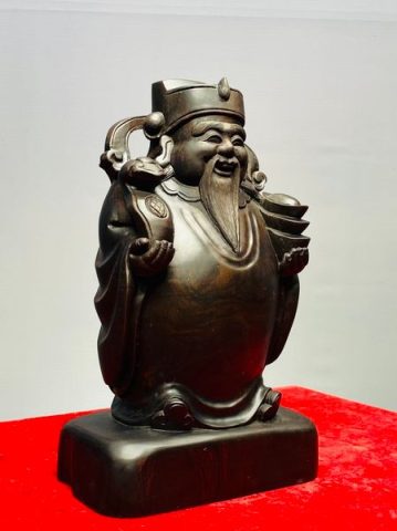 Thần Tài Gỗ Trắc
