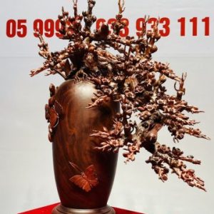 Bình Hoa Mai Gỗ Tử Đàn