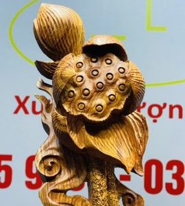 Phật Toạ Đài Sen Gỗ Hương