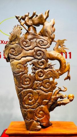 Đạt Ma Hàng Long Gỗ Nu Hương