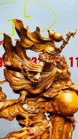 Đạt Ma Hàng Long Gỗ Nu Hương