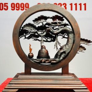 Đạt Ma Ngồi Thiền Gốc Tùng Gỗ Trắc