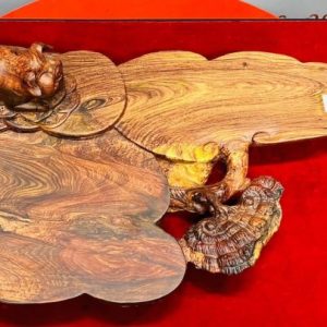 Khay Trà Heo Gỗ Cẩm