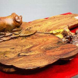 Khay Trà Heo Gỗ Cẩm