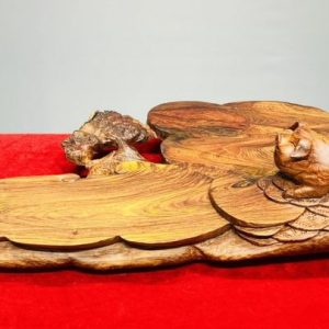 Khay Trà Heo Gỗ Cẩm