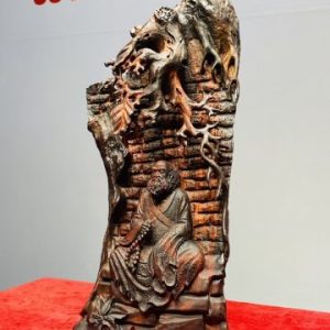 Đạt Ma Ngồi Thiền Cây Bồ Đề Gỗ Trắc