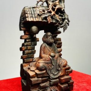 Đạt Ma Ngồi Thiền Cây Bồ Đề Gỗ Trắc