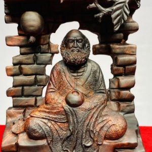 Đạt Ma Ngồi Thiền Cây Bồ Đề Gỗ Trắc