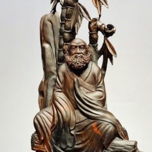 Đạt Ma Ngồi Thiền Khóm Trúc Gỗ Trắc