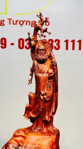 Đạt Ma Khất Thực Gỗ Trắc
