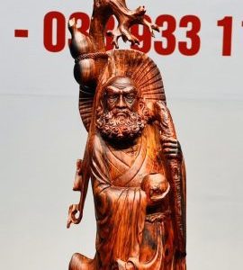 Đạt Ma Khất Thực Gỗ Trắc