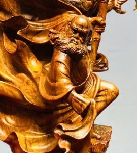 Đạt Ma Hàng Long Phục Song Nghê Gỗ Sưa