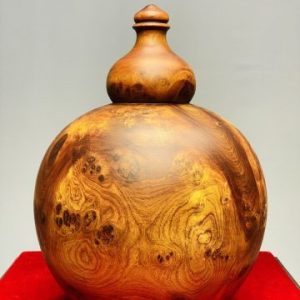 Bình Hồ Lô Phú Quý Gỗ Nu Hương