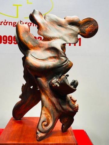 Đạt Ma Múa Võ Gỗ Trắc