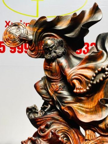 Đạt Ma Múa Võ Gỗ Trắc