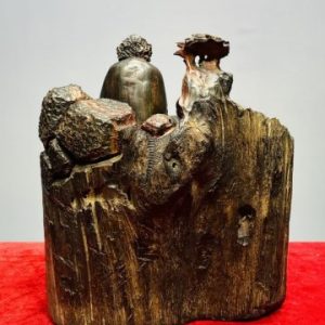 Đạt Ma Sư Tổ Ngồi Thiền Gỗ Trắc