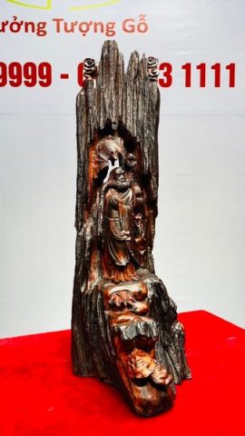 Đạt Ma Hồi Tây Thiên Gỗ Trắc