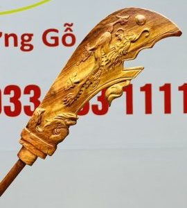 Quan Công Cưỡi Ngựa Gỗ Hương