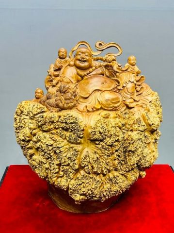 Di Lạc Tam Tiểu Nhất Nghê Gỗ Dổi