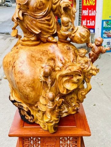 Di Lạc Ngũ Tiểu Đứng Bao Tiền Gỗ Nu Hương