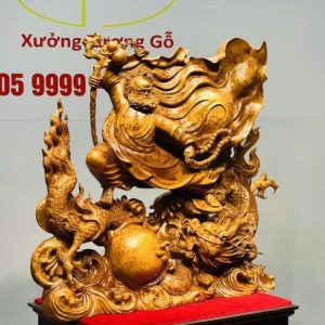Đạt Ma Múa Võ Phục Long Gỗ Nu Ngọc Am