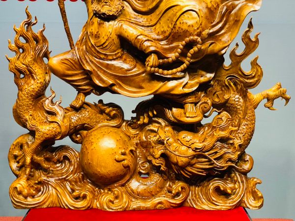 Đạt Ma Múa Võ Phục Long Gỗ Nu Ngọc Am