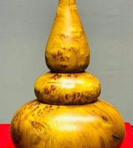 Bình Hồ Lô Phú Quý Gỗ Nu Hương