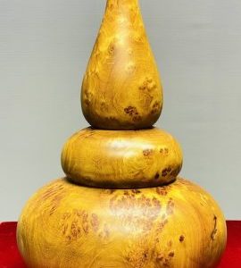 Bình Hồ Lô Phú Quý Gỗ Nu Hương