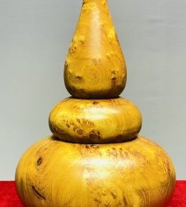 Bình Hồ Lô Phú Quý Gỗ Nu Hương
