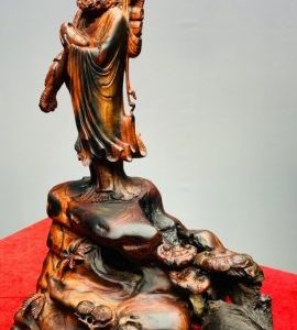 Đạt Ma Hồi Tây Thiên Gỗ Trắc