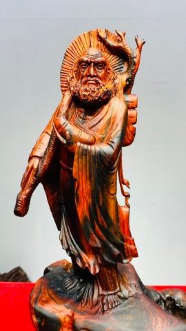 Đạt Ma Hồi Tây Thiên Gỗ Trắc
