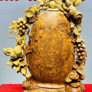 Bình Nho Sóc Gỗ Nu Hương