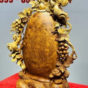 Bình Nho Sóc Gỗ Nu Hương