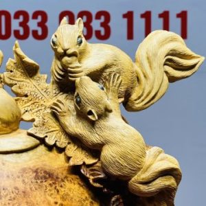 Bình Nho Sóc Gỗ Nu Hương