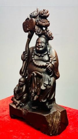 Di Lạc Nấm Linh Chi Nhất Tiểu Gỗ Trắc
