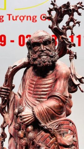 Đạt Ma Hồi Tây Thiên Gỗ Tử Đàn
