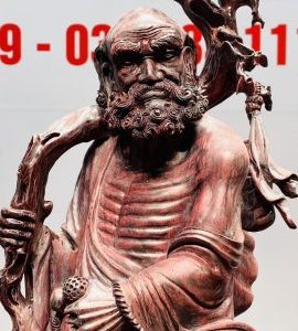 Đạt Ma Hồi Tây Thiên Gỗ Tử Đàn