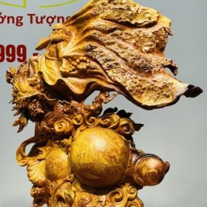 Đạt Ma Hàng Long Tam Ngọc Gỗ Nu Hương