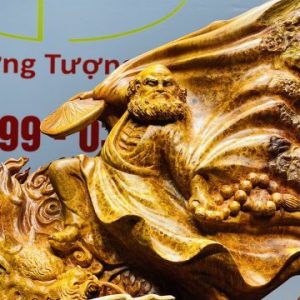 Đạt Ma Hàng Long Tam Ngọc Gỗ Nu Hương