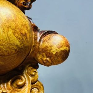 Đạt Ma Hàng Long Tam Ngọc Gỗ Nu Hương